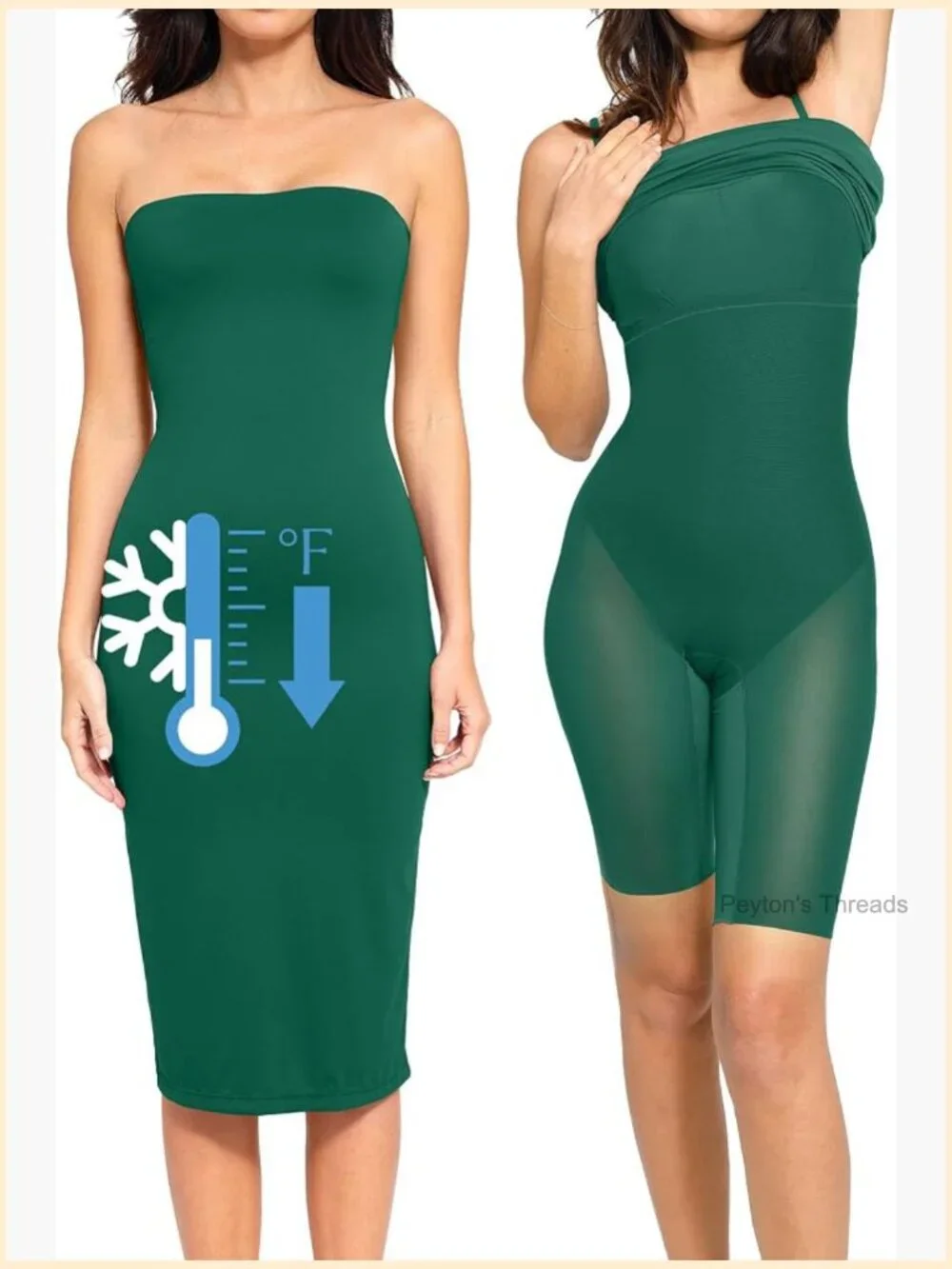 Built-in Bra Bodycon Maxi Shapewear Dress Strapless Tube